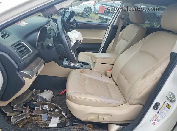 4S4BSANC8H3404603 2017 SUBARU OUTBACK Белый Вид салона спереди