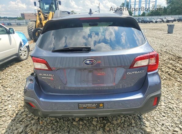 4S4BSANC8J3369938 2018 SUBARU OUTBACK Blue Rear view