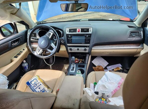 4S4BSANC9H3383096 2017 SUBARU OUTBACK Blue Dashboard view