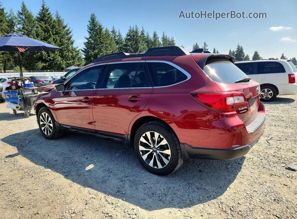 4S4BSANC9H3399217 2017 SUBARU OUTBACK Maroon Tył lewy