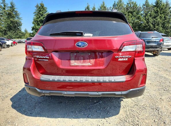 4S4BSANC9H3399217 2017 SUBARU OUTBACK Maroon Widok z tyłu