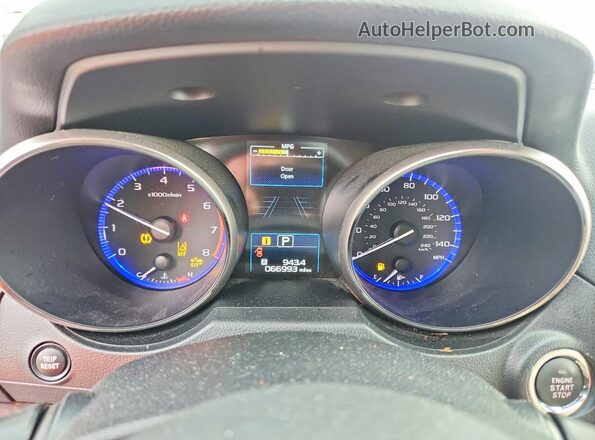 4S4BSANC9J3265393 2018 SUBARU OUTBACK Синий Вид щитка приборов