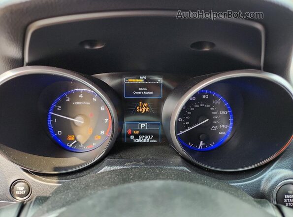 4S4BSANC9J3284848 2018 SUBARU OUTBACK Blue Вид щитка приладів