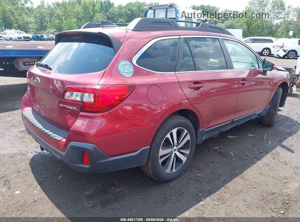 4S4BSANC9K3246313 2019 SUBARU OUTBACK Red უკანა მარჯვენა