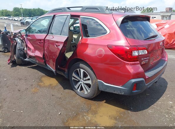 4S4BSANC9K3246313 2019 SUBARU OUTBACK Red უკანა მარცხენა
