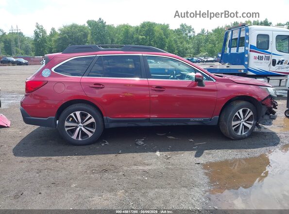 4S4BSANC9K3246313 2019 SUBARU OUTBACK Red უკანა სალონის ხედი