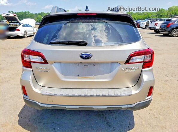4S4BSANCXG3273639 2016 SUBARU OUTBACK Gold Հետևի տեսք