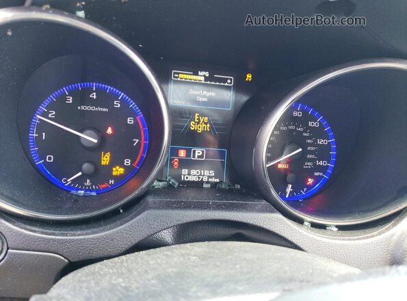 4S4BSANCXG3273639 2016 SUBARU OUTBACK Gold Սարքավորումների վահանակի տեսք