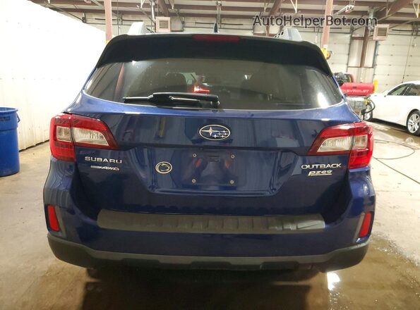 4S4BSANCXG3323472 2016 SUBARU OUTBACK Blue Widok z tyłu