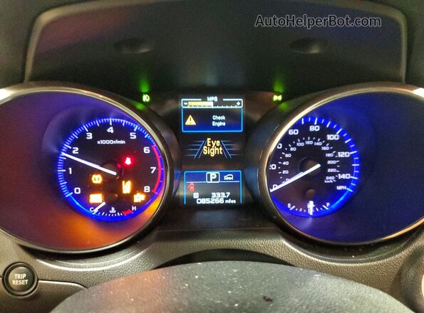 4S4BSANCXG3323472 2016 SUBARU OUTBACK Blue Widok zestawu wskaźników