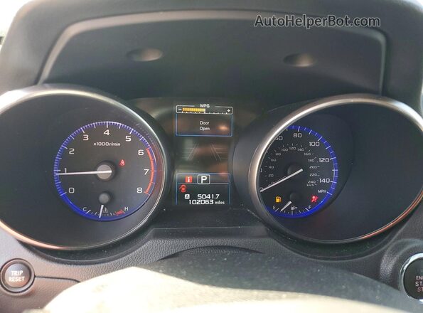4S4BSANCXH3281077 2017 SUBARU OUTBACK Gray Widok zestawu wskaźników
