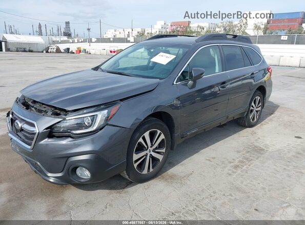 4S4BSANCXJ3344054 2018 SUBARU OUTBACK Gray Vista tres cuartos delantera izquierda