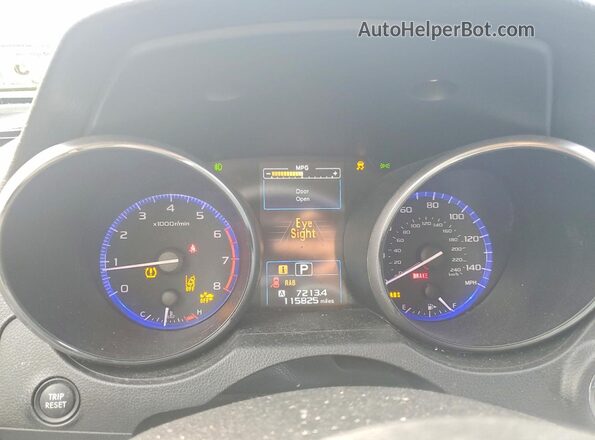 4S4BSANCXJ3366393 2018 SUBARU OUTBACK Белый Вид щитка приборов