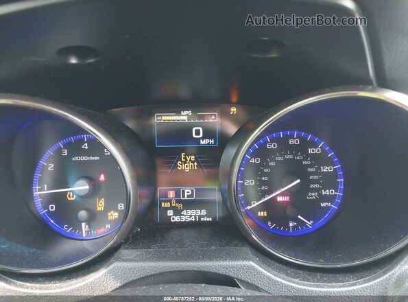 4S4BSANCXK3330415 2019 SUBARU OUTBACK Silver Widok tylnych siedzeń