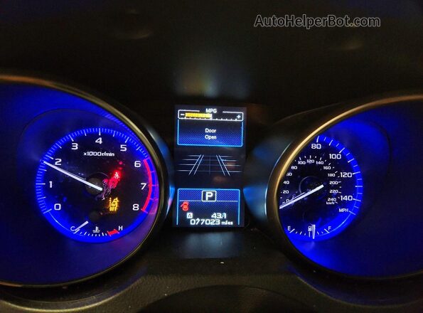 4S4BSATC1J3210133 2018 SUBARU OUTBACK Черный Вид щитка приборов