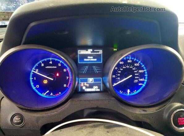 4S4BSATCXJ3247455 2018 SUBARU OUTBACK Blue Սարքավորումների վահանակի տեսք