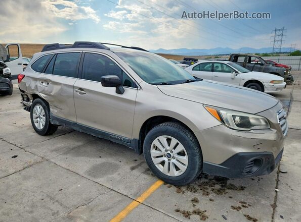 4S4BSBAC8G3276826 2016 SUBARU OUTBACK Tan Delantero derecho