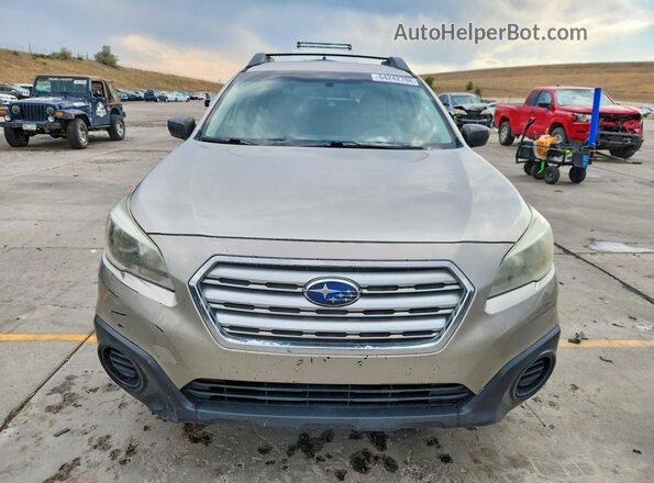 4S4BSBAC8G3276826 2016 SUBARU OUTBACK Tan Vista frontal