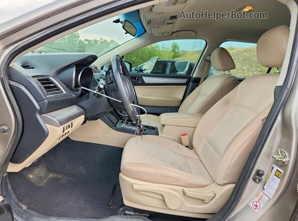 4S4BSBAC8G3276826 2016 SUBARU OUTBACK Tan Vista interior delantera