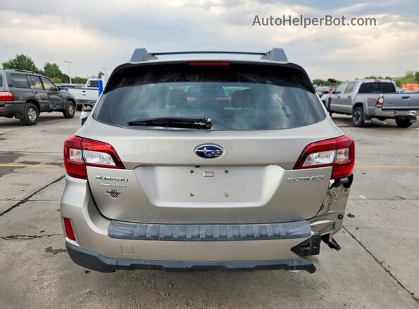 4S4BSBAC8G3276826 2016 SUBARU OUTBACK Tan Vista trasera