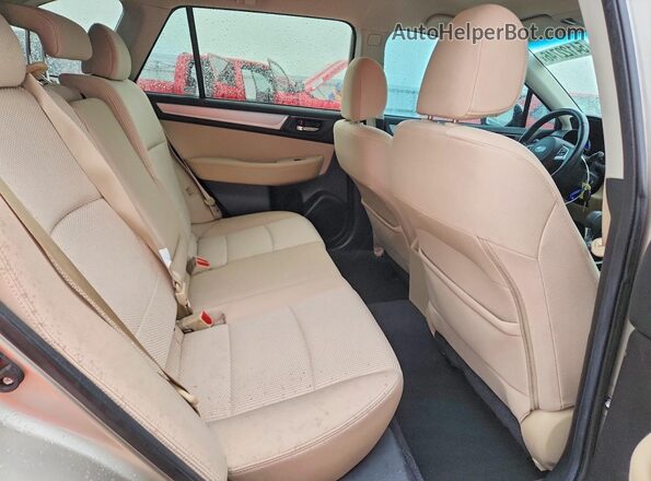 4S4BSBCC4G3222078 2016 SUBARU OUTBACK Cream Հետևի նստատեղերի տեսք