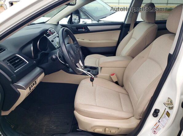 4S4BSBDC0G3359775 2016 SUBARU OUTBACK White Вид салону спереду