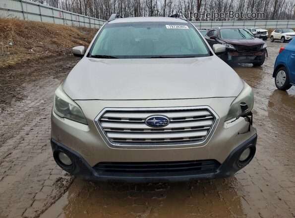 4S4BSBDC2G3287607 2016 SUBARU OUTBACK Gold Դիմացի տեսք
