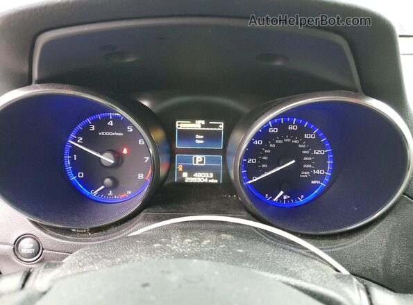 4S4BSBDC2G3287607 2016 SUBARU OUTBACK Gold Սարքավորումների վահանակի տեսք