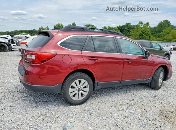 4S4BSBDCXG3318344 2016 SUBARU OUTBACK Red Trasero derecho