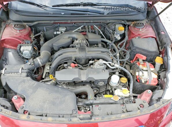 4S4BSBDCXG3318344 2016 SUBARU OUTBACK Red Vista del compartimento del motor