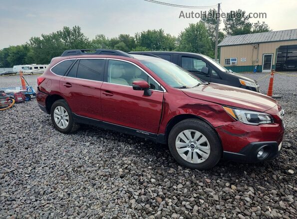 4S4BSBFC1G3214676 2016 SUBARU OUTBACK Burgundy Przód prawy