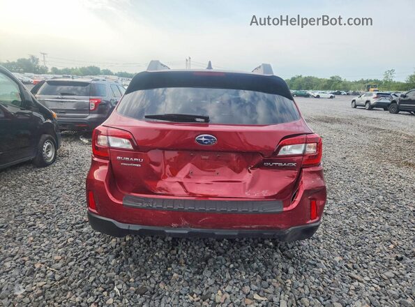 4S4BSBFC1G3214676 2016 SUBARU OUTBACK Burgundy Widok z tyłu