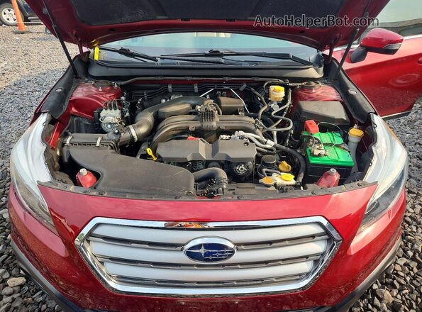 4S4BSBFC1G3214676 2016 SUBARU OUTBACK Burgundy Widok wnętrza z tyłu