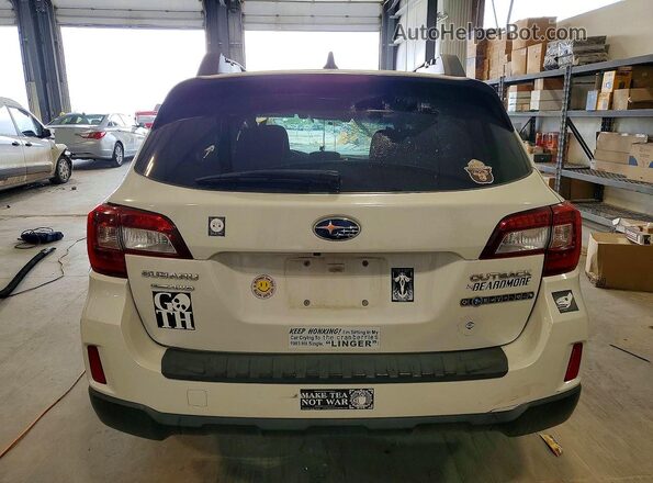 4S4BSBFC5G3237846 2016 SUBARU OUTBACK Белый Вид сзади