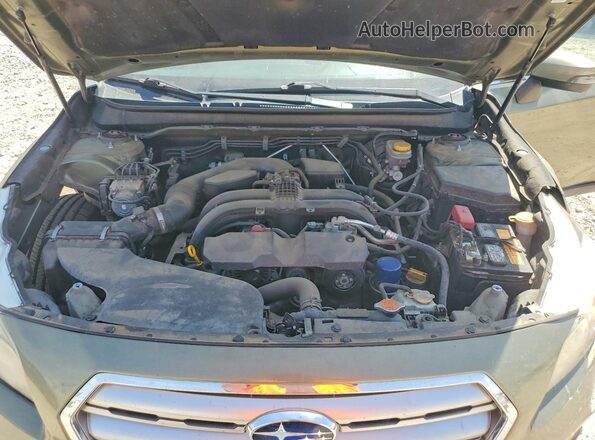 4S4BSBFCXG3316459 2016 SUBARU OUTBACK Green ძრავის განყოფილების ხედი