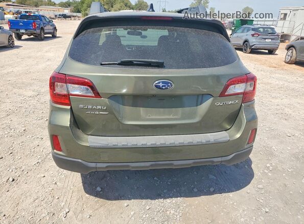 4S4BSBFCXG3316459 2016 SUBARU OUTBACK Green უკანა ხედი