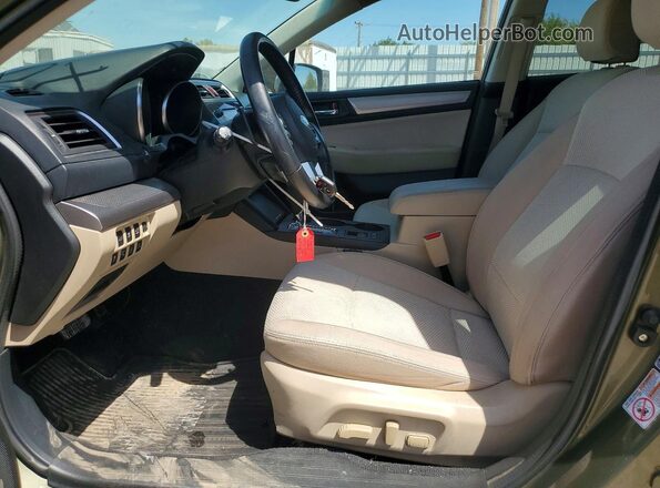4S4BSBFCXG3316459 2016 SUBARU OUTBACK Green წინა სალონის ხედი