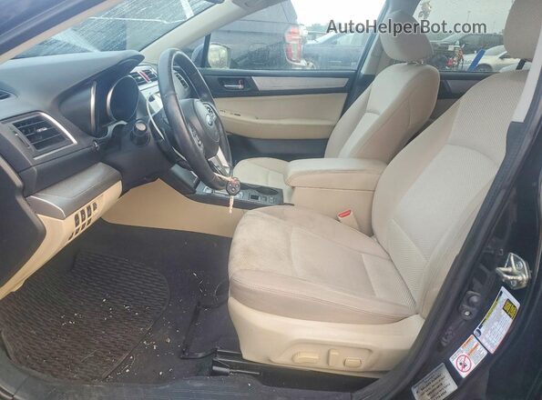 4S4BSBHC2G3343474 2016 SUBARU OUTBACK Черный Вид салона спереди