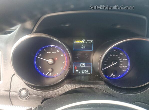 4S4BSBHC2G3343474 2016 SUBARU OUTBACK Черный Вид щитка приборов