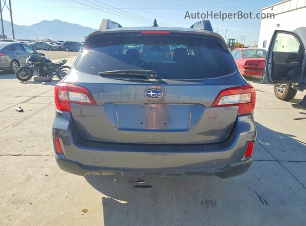 4S4BSBHC8G3206183 2016 SUBARU OUTBACK Gray Вид ззаду