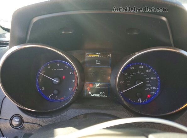 4S4BSBHC8G3206183 2016 SUBARU OUTBACK Gray Вид щитка приладів