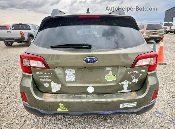 4S4BSBLC6G3224141 2016 SUBARU OUTBACK Зеленый Вид сзади