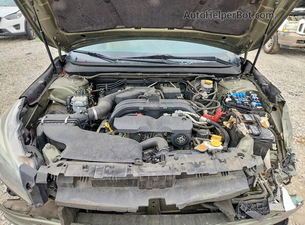 4S4BSBLC6G3224141 2016 SUBARU OUTBACK Зеленый Вид задней части салона