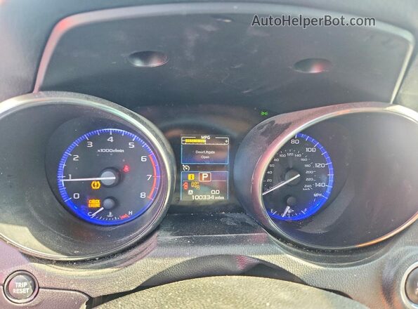 4S4BSBLC6G3224141 2016 SUBARU OUTBACK Зеленый Вид щитка приборов