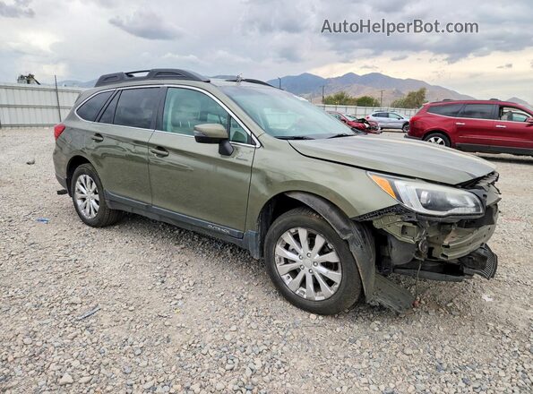 4S4BSBLC6G3224141 2016 SUBARU OUTBACK Зеленый Передняя правая четверть