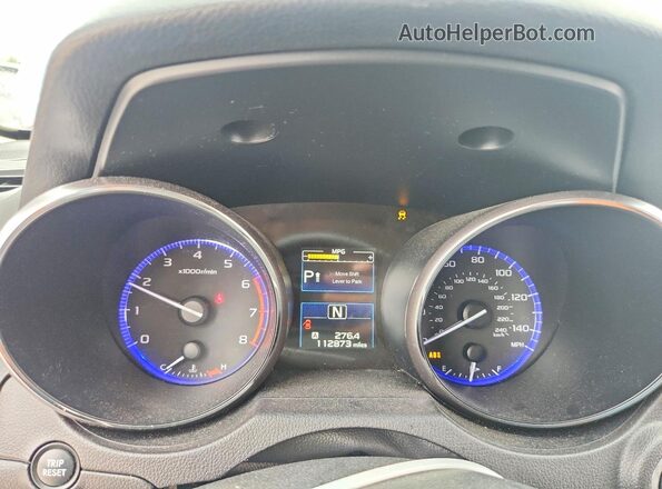 4S4BSBLC9G3289663 2016 SUBARU OUTBACK Blue Instrument cluster view