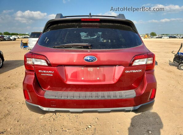 4S4BSBNC1G3230121 2016 SUBARU OUTBACK Red Rear view