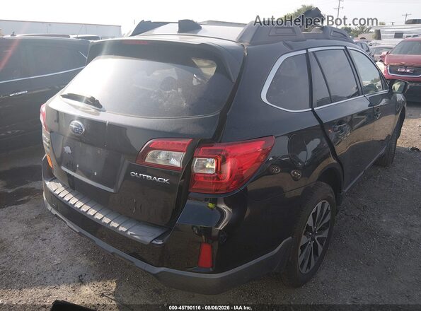 4S4BSBNC2G3324136 2016 SUBARU OUTBACK Black Задня права чверть