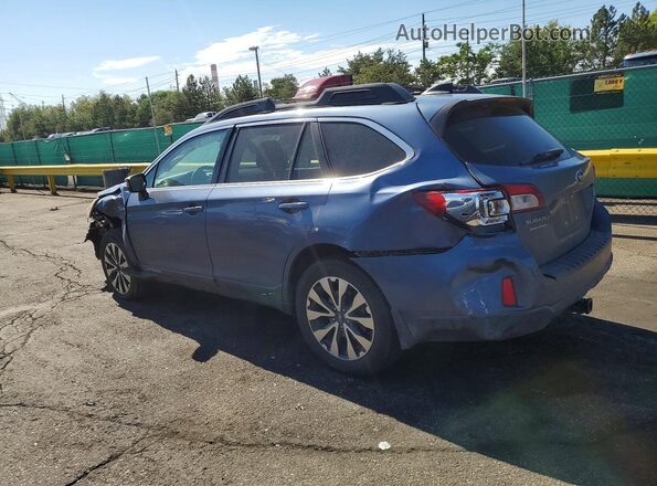 4S4BSBNC5G3323384 2016 SUBARU OUTBACK Синий Задняя левая четверть