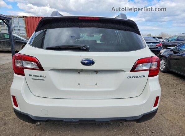 4S4BSCAC0G3231546 2016 SUBARU OUTBACK White Vista trasera